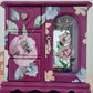 Floral Handpainted Jewellery Box Wardrobe