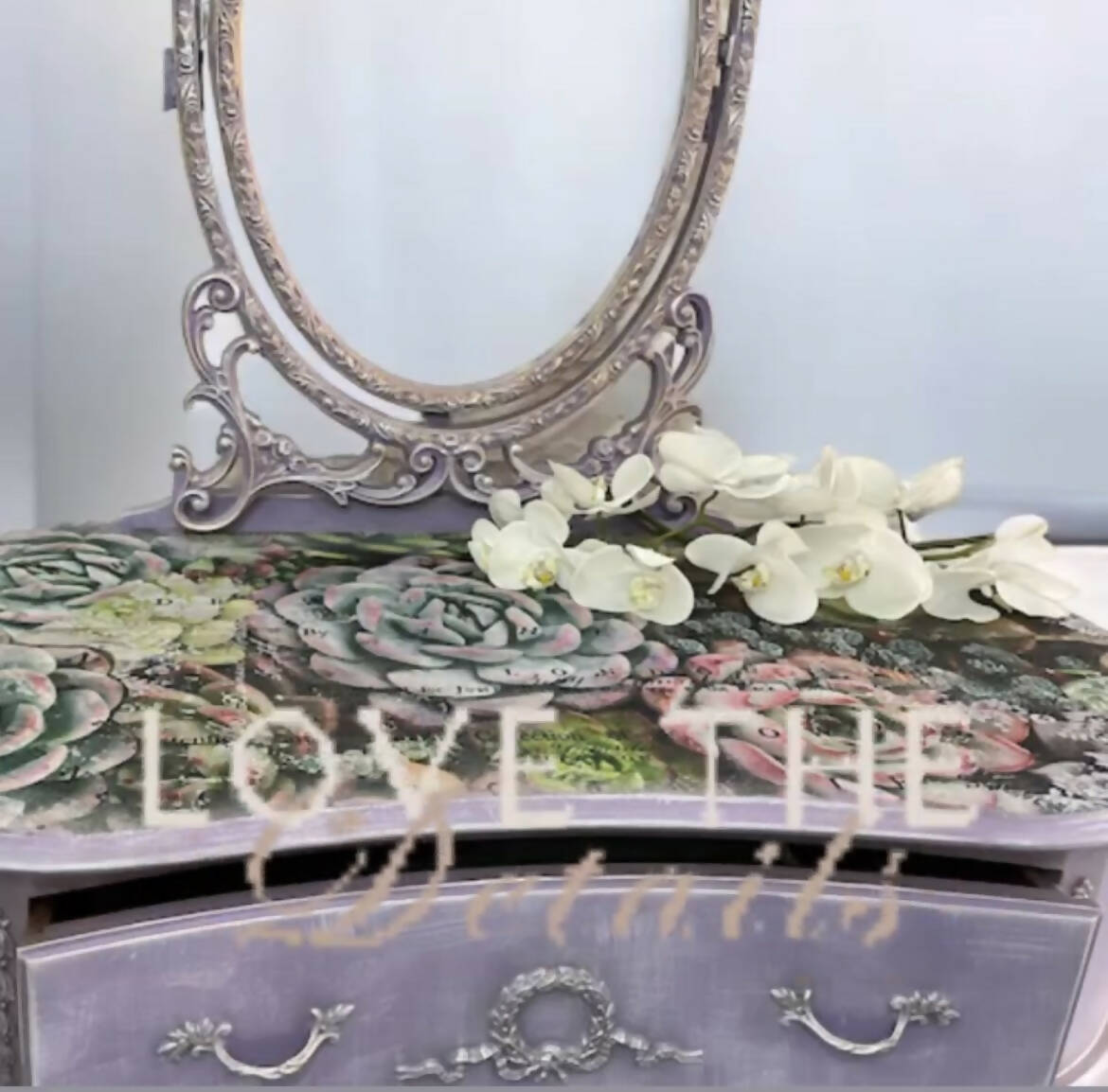 SOLD SOLD Lavender Vanity Dressing Table