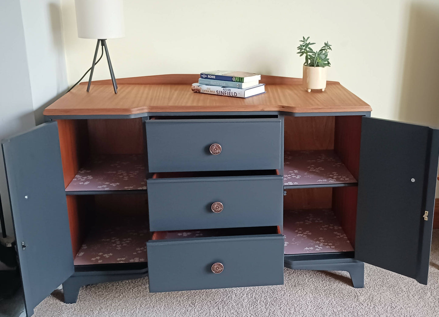 Blue Vintage Sideboard