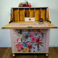 Vintage handpainted writing desk / bureau, Working from home, made to order, writing desk, desk