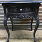 New Mahogany reproduction French bedside cabinet painted in chippy Annie Sloan Chalk Paint