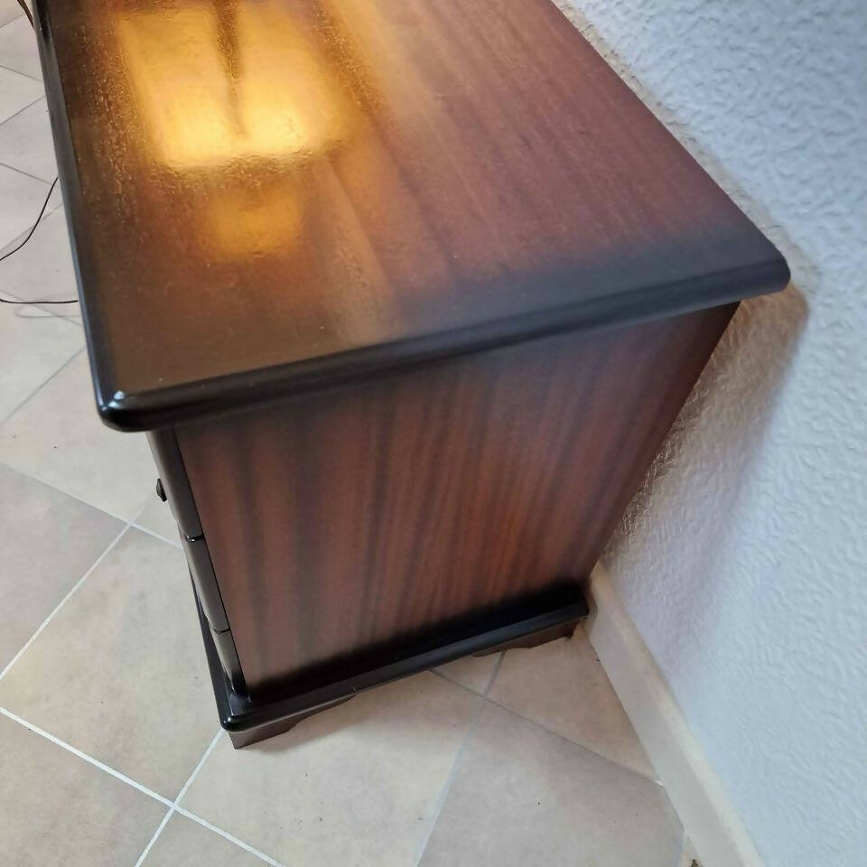 Heavy Solid Mahogany Bedside  Cabinet