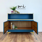 Refurbished Nathan mid century sideboard, drinks cabinet, media centre, tv stand console table, retro, teak teal - commission available