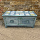 Blue Vintage Ottoman / Bed Box