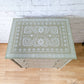 Faux Bone Inlay Stencil Hand-Painted Vintage Chest of Drawers, Pearlescent MADE TO ORDER
