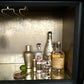 Black Art Deco Drinks Cocktail  Cabinet