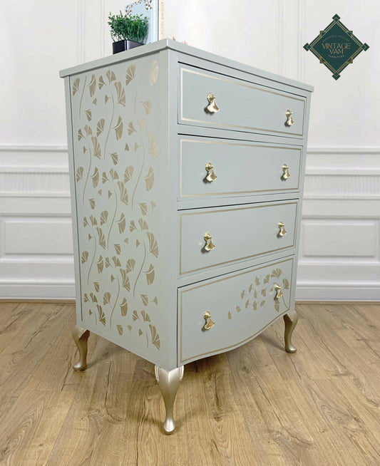 Vintage Green chest of drawers