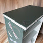 Wooden Shelving Unit with 4 Shelves Decorated with Butterflies and Dragonflies