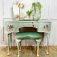 Dressing Table with Triple Mirror and Stool
