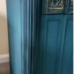 Vintage Oak Ornate Sideboard Painted Upcycled Teal and Gold