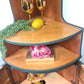 Mid century modern nathan corner unit,drinks cabinet in green and gold