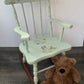 Green Vintage Child's Rocking Chair