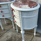 Vintage White Bedside Cabinets