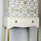 Tall Drinks Cabinet, Neutral, Vintage, Gold, Versace, Upcycled