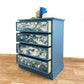 Chest of Drawers, Painted Pine Dresser, Blue Bedroom Furniture, Hallway Storage