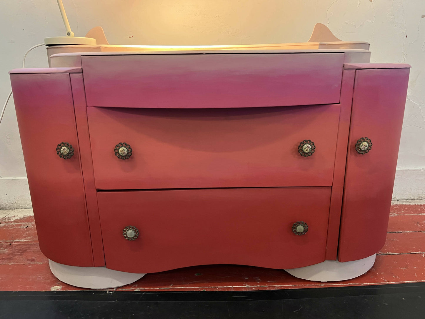 Large Pink Vintage Drawers