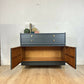 Nathan Teal and Gold Sideboard / Drinks Cabinet