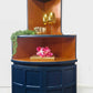 Mid century modern Nathan corner unit, drinks cabinet in blue