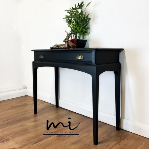 Antique navy console table deals