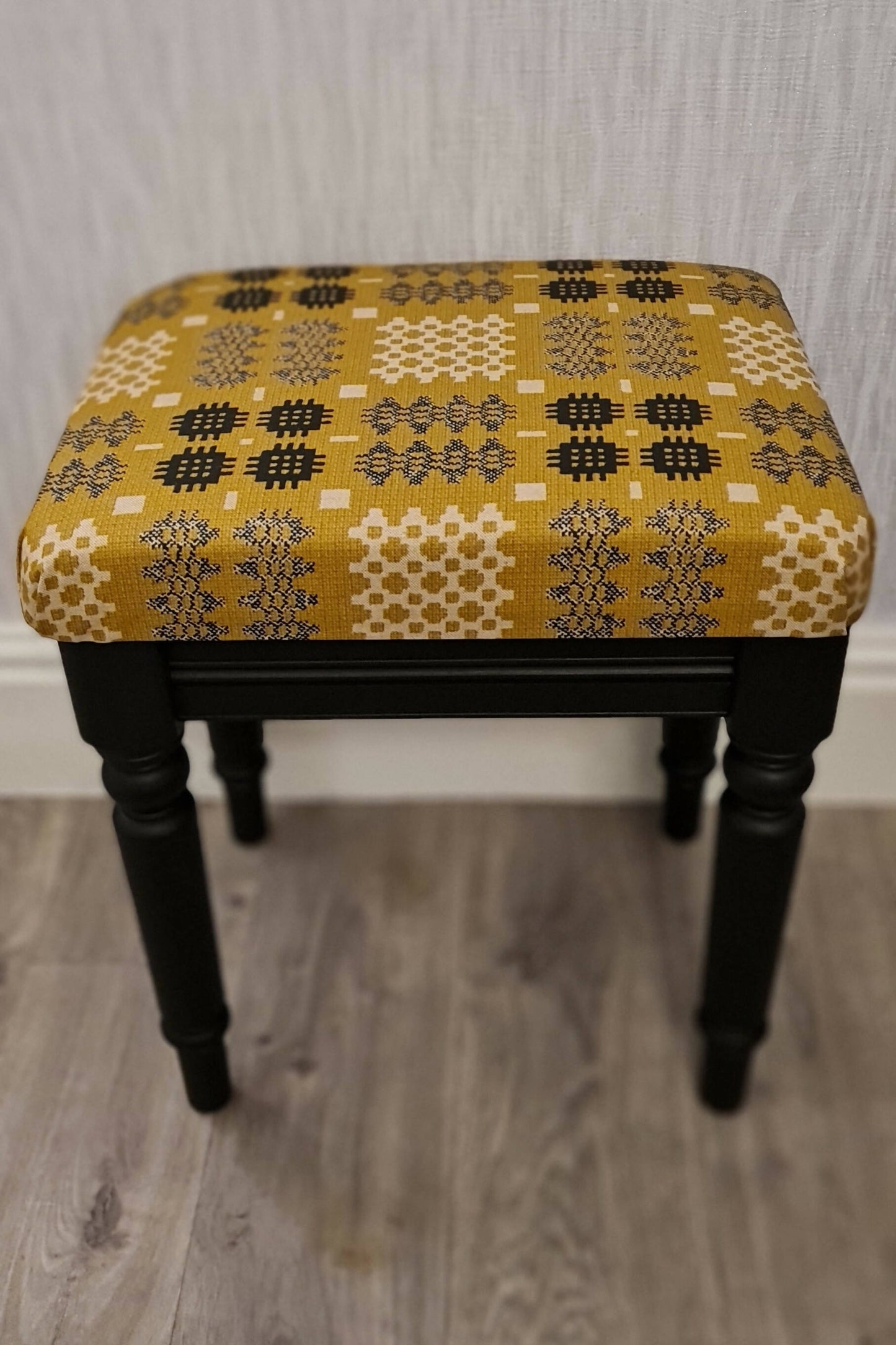 Welsh Blanket Tapestry Stool