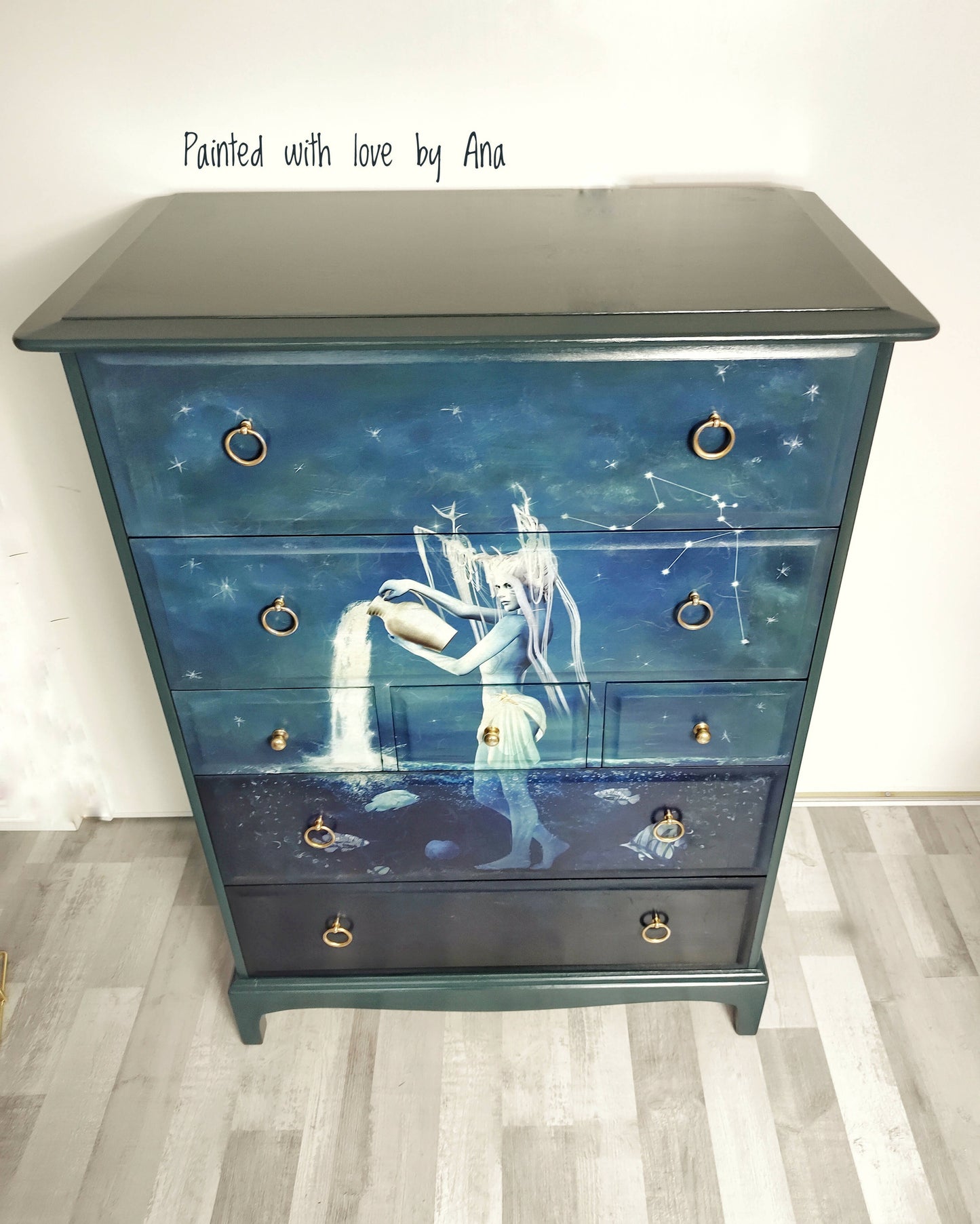 Upcycled Vintage Stag minstrel tallboy drawers PAINTED TO ORDER