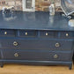 Upcycled Refinished Beautiful Set of Stag Minstrel Vintage Drawers and 2 Matching Sidetables