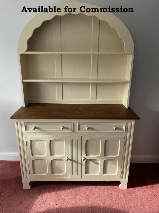 MADE TO ORDER: Traditional Dutch Dresser, Round Top Dresser, Ideal for Country/Farmhouse Kitchen