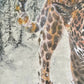 Majestic Glass Topped Snow Leopard Table