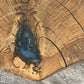 Blue Resin Oak Slice Table-1