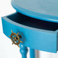 Blue Demi Lune Console Table