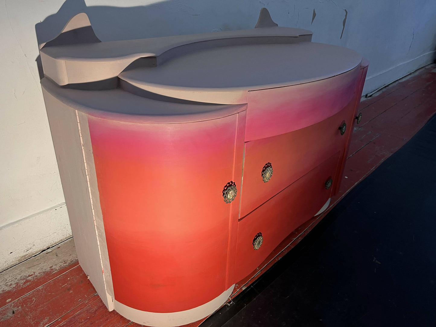 Large Pink Vintage Drawers