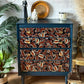 Harris Lebus MCM 4 Drawer Chest of Drawers Dresser Hand-Painted in Navy Blue