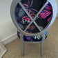 Designer Butterfly Fabric Accent Chair