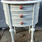 Vintage White Bedside Cabinets