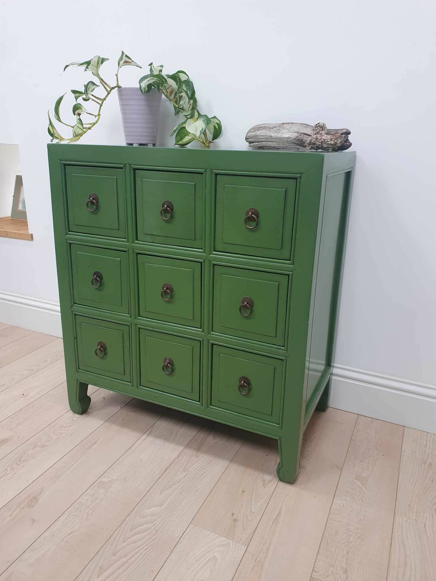 Green Apothecary Vintage Drawers