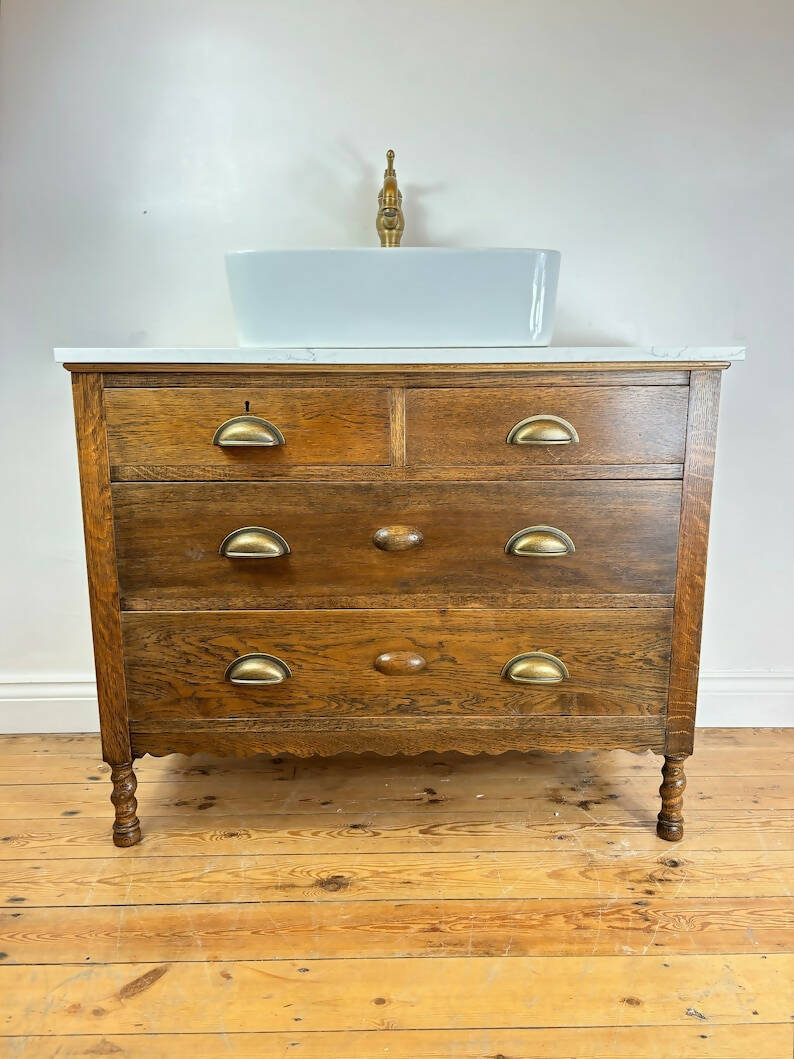 Bathroom Vanity Unit Made to Order Vanity Unit Custom Made Bathroom Furniture Antique Vintage Bathroom Washstand Basin Unit