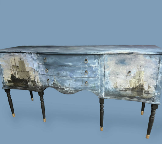 NOW SOLD - UNIQUE SIDEBOARD - MARITIME THEME