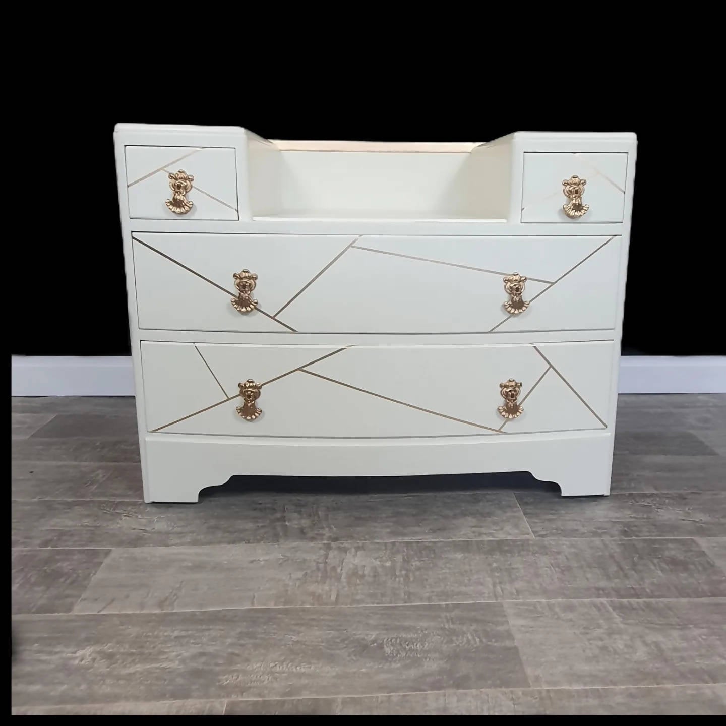 White Art Deco Drawers