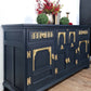 Navy Antique Old charm sideboard