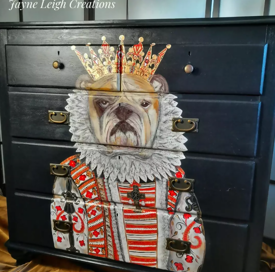 SOLD Upcycled Chest of Drawers