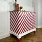 Vintage Red & White Hand Painted Drawers