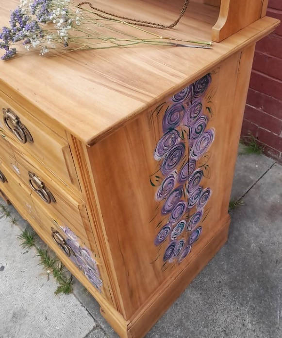 SOLD Antique Pine Dressing Table