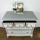 Stag mid century Chest of Drawers White and Gold
