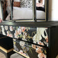 Vintage French Stag Dressing Table With Mirror and Stool
