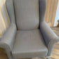 Reupholstered Vintage Winged Arm Chair