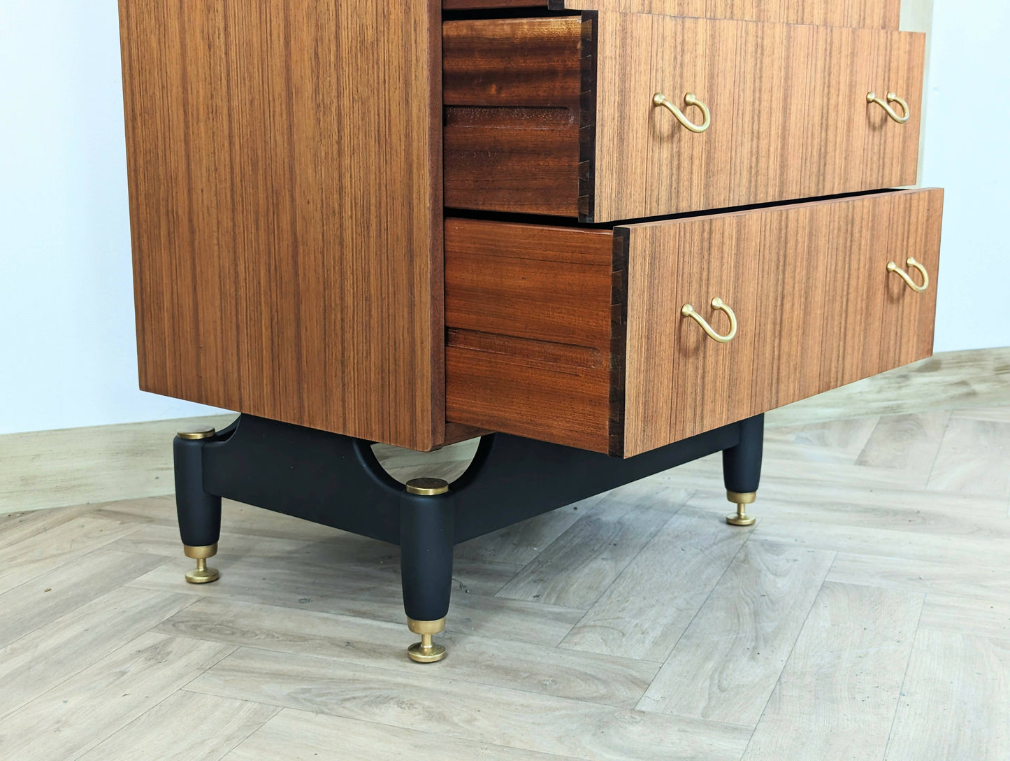 Mid century chest of drawers, vintage teak tallboy, G Plan tallboy ,retro bedroom furniture