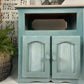 Hand Painted Blue Kitchen Cupboard