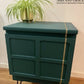 Small Green Nathan Display Cabinet