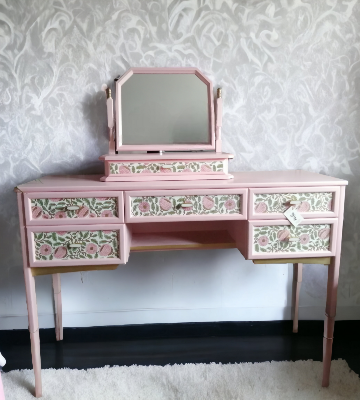 Beautiful Pink G-Plan Dressing Table / Desk / Sideboard