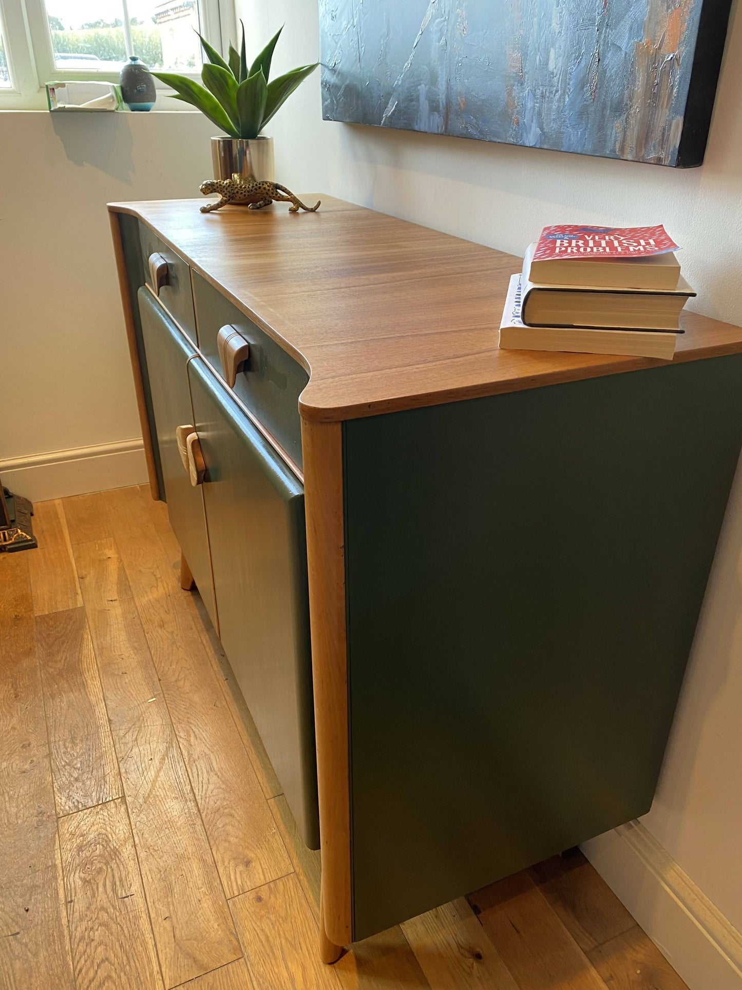 Vintage Green Sideboard